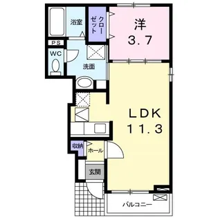 ファミーユ【1階】の間取り
