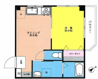 コーポ東豊【3階】の間取り