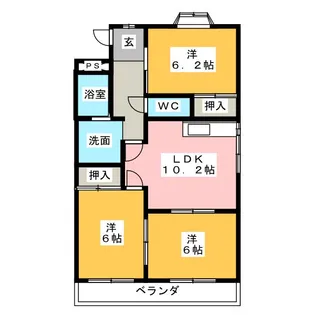 アネックスヒルズS【2階】の間取り