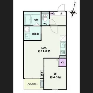 Jack uchisaiwaiI【2階】の間取り