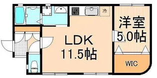 ペルージュ季美【3階】の間取り