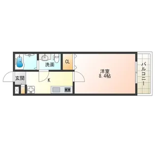 ノイヴェル春日出II【3階】の間取り