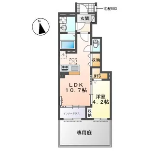 フェリーチェ瀬戸【1階】の間取り