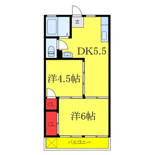 サイトウハイツ【2階】の間取り