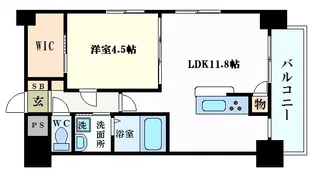 MarionetteVII(旧:Sビル東白島)【6階】の間取り