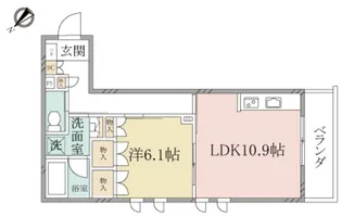(シニア限定)ヘーベルヴィレッジ上大岡【2階】の間取り