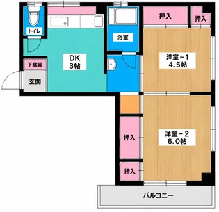 増田ビル【2階】の間取り