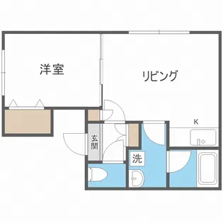 コスモ澄川【4階】の間取り