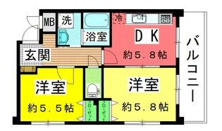 マリイヅガーデンヒルズ【2階】の間取り