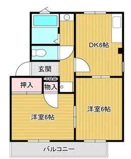 セジュール表町【1階】の間取り
