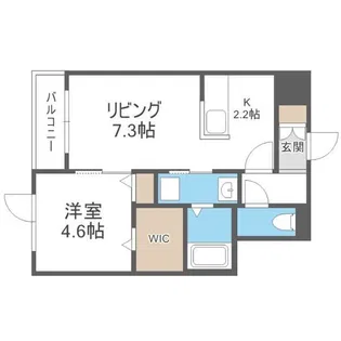 NOIR ASABU EDGE【3階】の間取り