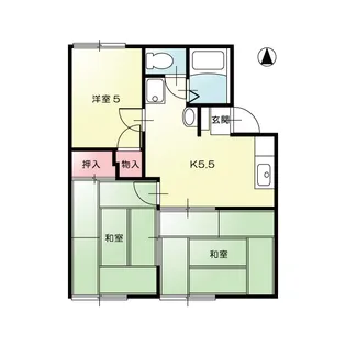 グリーンハイツ【1階】の間取り