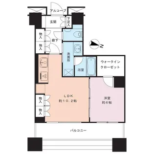カテリーナ三田タワースイート【9階】の間取り
