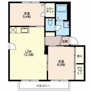 パル田園 A【2階】の間取り