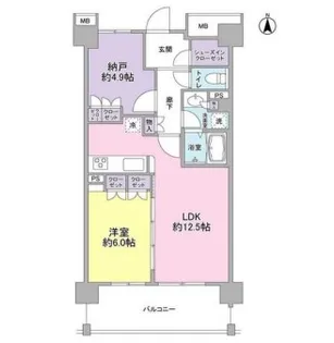 アンビエンテ経堂【2階】の間取り