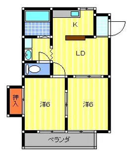 エスプラナード【2階】の間取り
