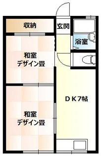 ふじ荘【1階】の間取り