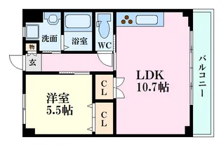 アドバンスM【4階】の間取り