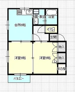 メゾンエトワール【2階】の間取り