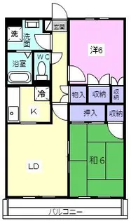 ユーミー城北【1階】の間取り