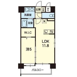 ペルル菊陽【2階】の間取り