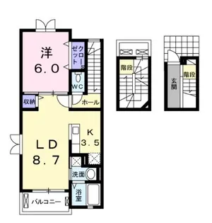 Maison Akane(メゾン アカネ)【3階】の間取り