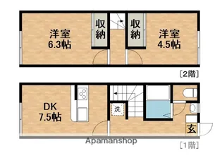 グランコート【1階】の間取り