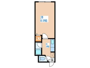 ラシャトーレイン【5階】の間取り