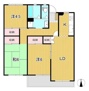 Kマンション【2階】の間取り