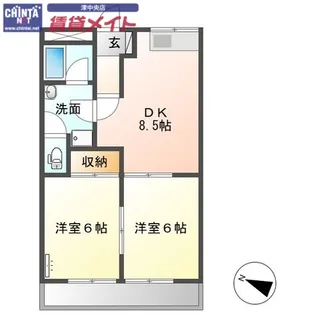 ラメールI【2階】の間取り