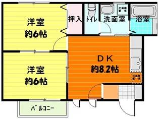 けやきハウス【1階】の間取り