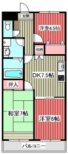 扶桑カシオハイツ【4階】の間取り