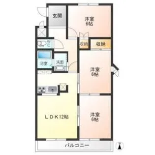 セラミック加藤III【3階】の間取り