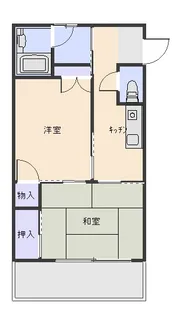 ドエル・サエキ【2階】の間取り