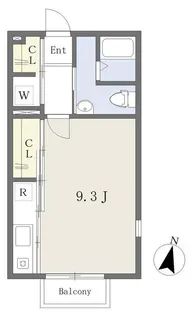 カーサブラン【1階】の間取り