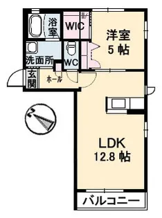 シャーメゾンリヴェール B棟【1階】の間取り