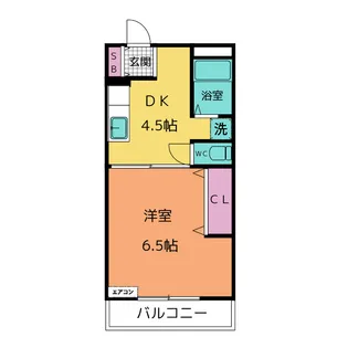 ジュネス喜多山【1階】の間取り