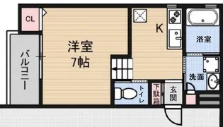 Luxe浜寺 B棟【2階】の間取り