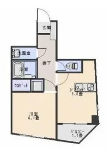 エフピーサンガーデン【4階】の間取り