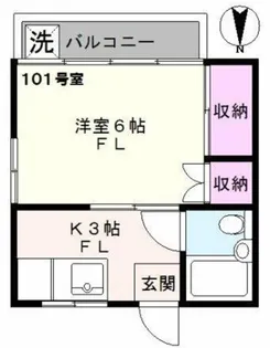 カーサわたなべ【1階】の間取り