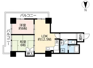 URアーバニア千代田【6階】の間取り