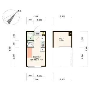 ブランディーユ新小岩【1階】の間取り