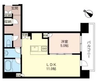 オーキッドレジデンス品川【2階】の間取り