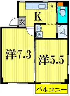 2Kの間取り画像