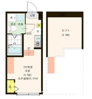 ハーモニーテラス・Reiz東小岩【2階】の間取り