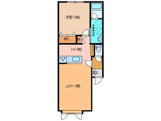 ハイセンス【1階】の間取り