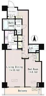 恵比寿ガーデンテラス弐番館【8階】の間取り