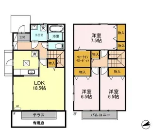ウィルコート長坂台の間取り