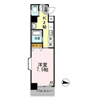 パシフィック佐賀II【4階】の間取り