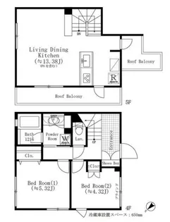 ASTILE目黒不動前【5階】の間取り